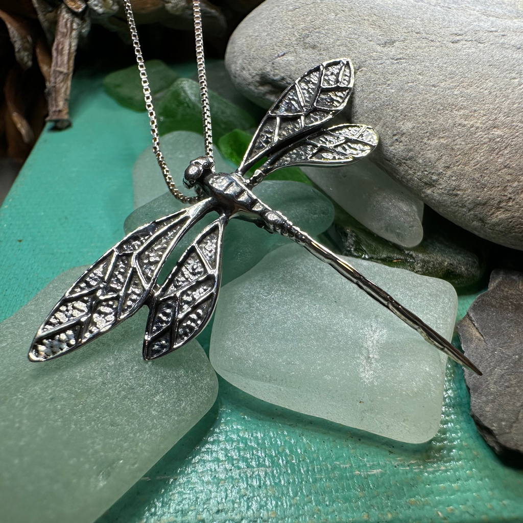 Realistic Dragonfly Necklace | Pendant | Wiccan Center