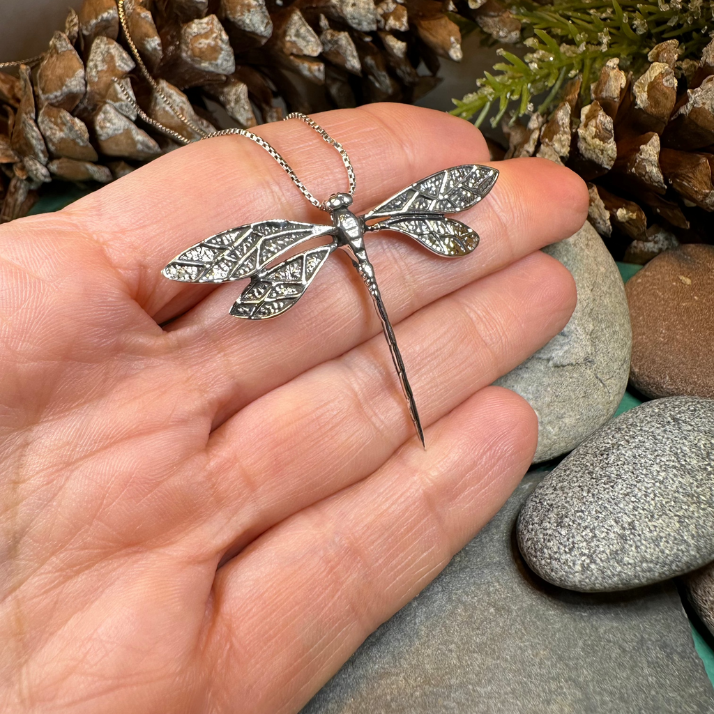 Realistic Dragonfly Necklace | Pendant | Wiccan Center