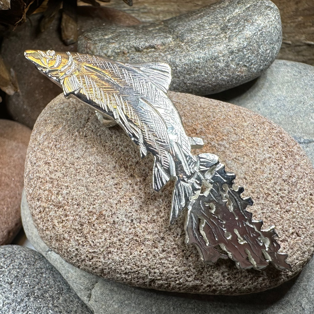 Artisan Irish Salmon of Knowledge Necklace - Made in Ireland | Pendant | Wiccan Center