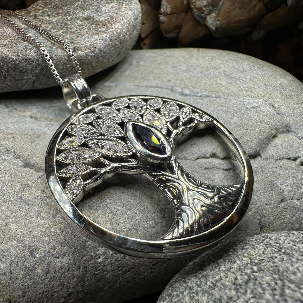 Glorianna Celtic Tree of Life Necklace in Sterling Silver | Pendant | Wiccan Center