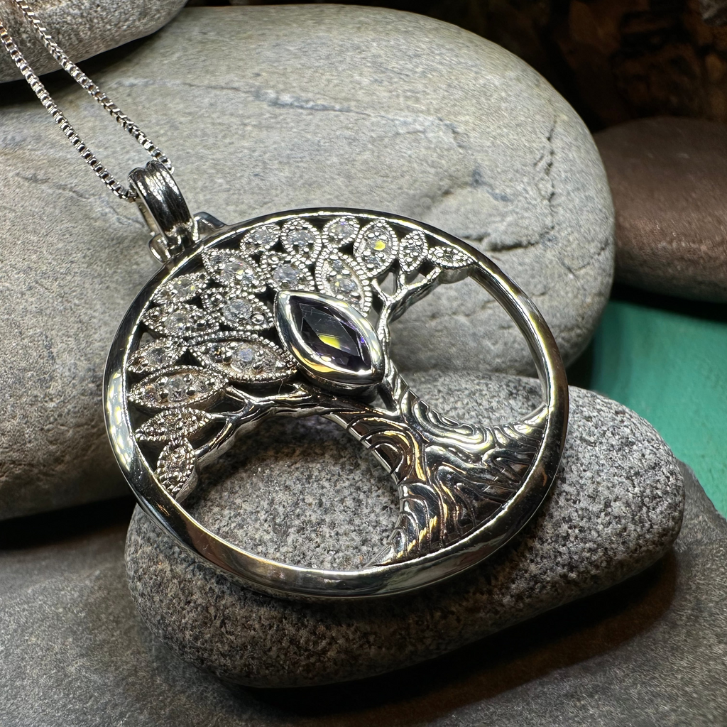 Glorianna Celtic Tree of Life Necklace in Sterling Silver | Pendant | Wiccan Center