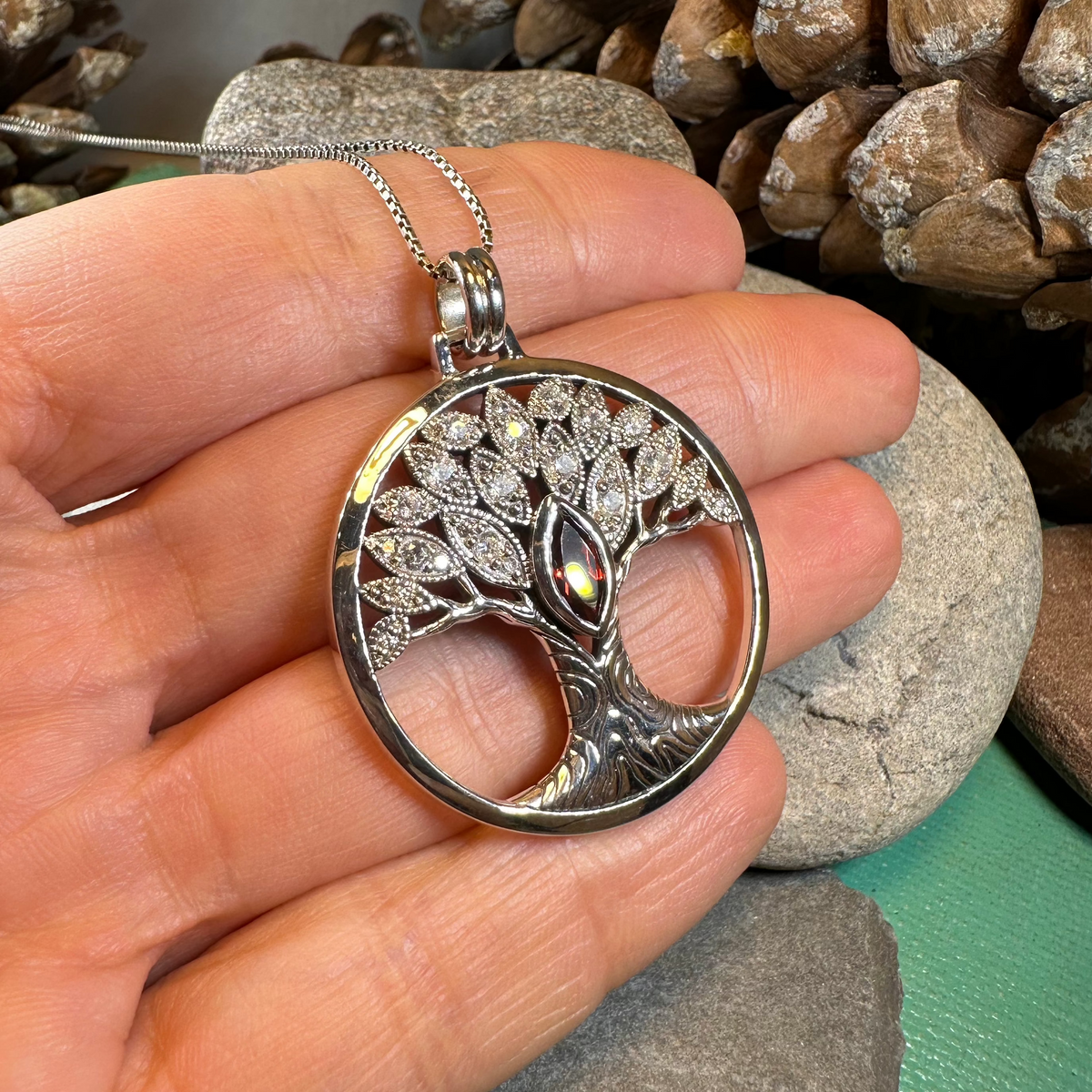 Glorianna Celtic Tree of Life Necklace in Sterling Silver | Pendant | Wiccan Center