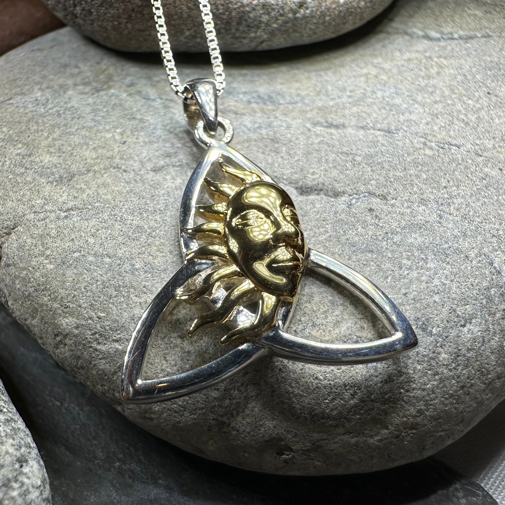 Trinity Knot Sun Necklace | Pendant | Wiccan Center