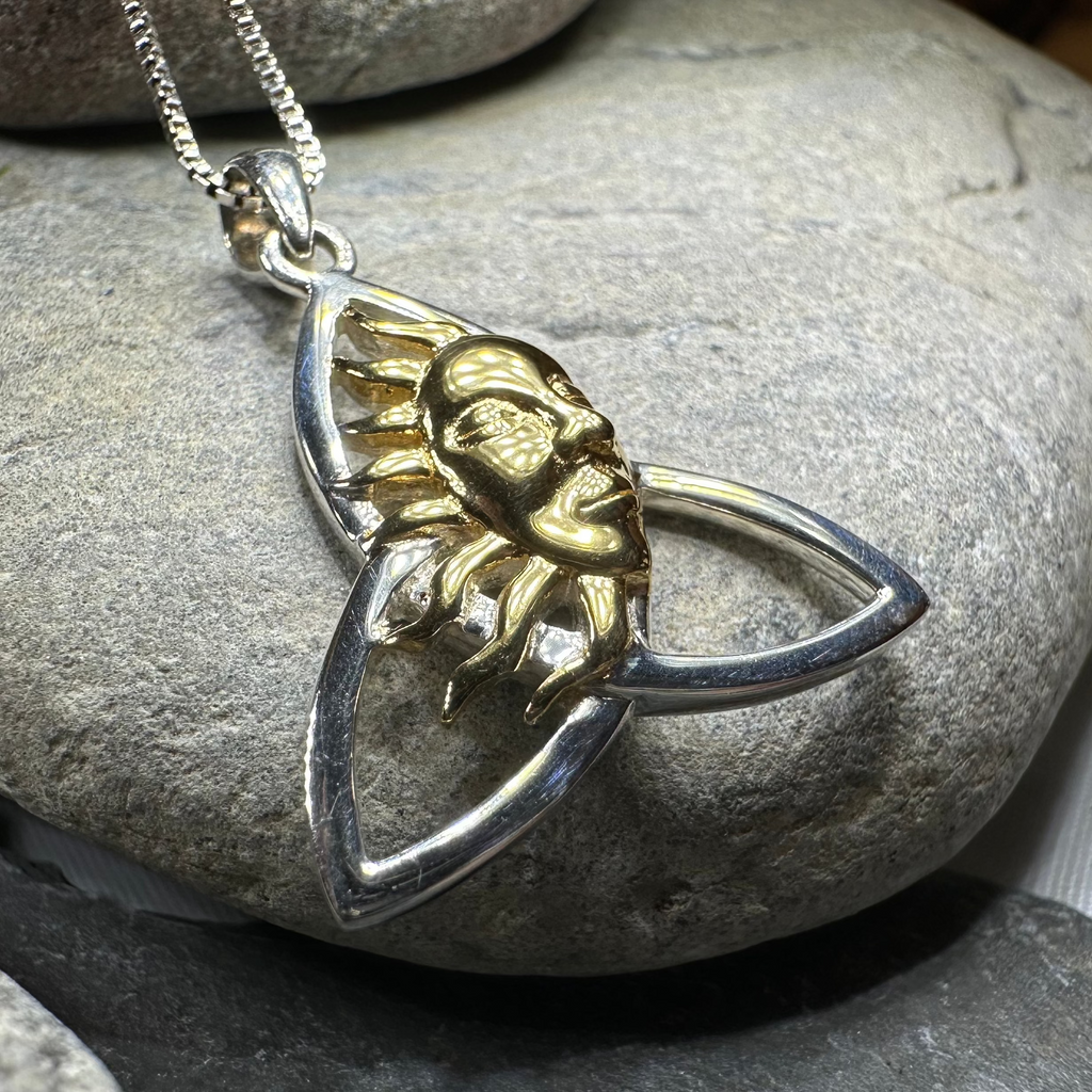 Trinity Knot Sun Necklace | Pendant | Wiccan Center