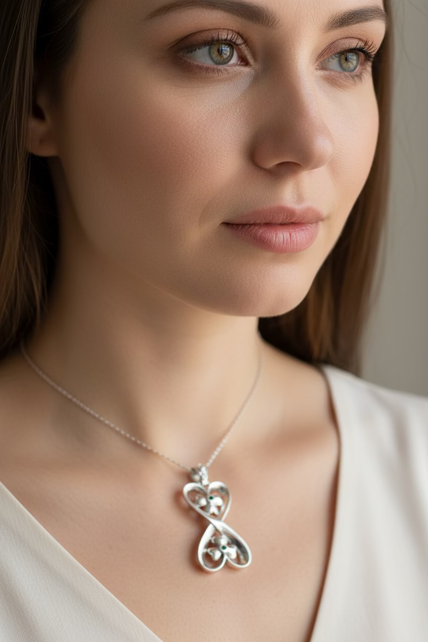 Shamrock Infinity Necklace | Pendant | Wiccan Center