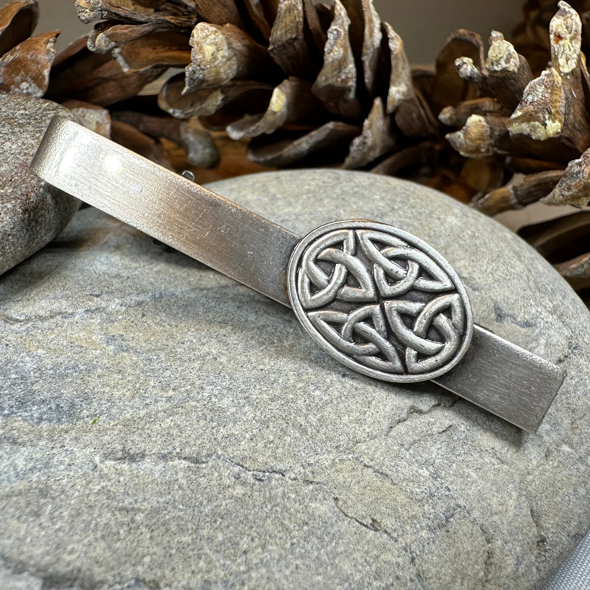 Cormac Celtic Trinity Knot Tie Bar for Men | Tie Bar | Wiccan Center
