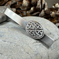 Cormac Celtic Trinity Knot Tie Bar for Men | Tie Bar | Wiccan Center