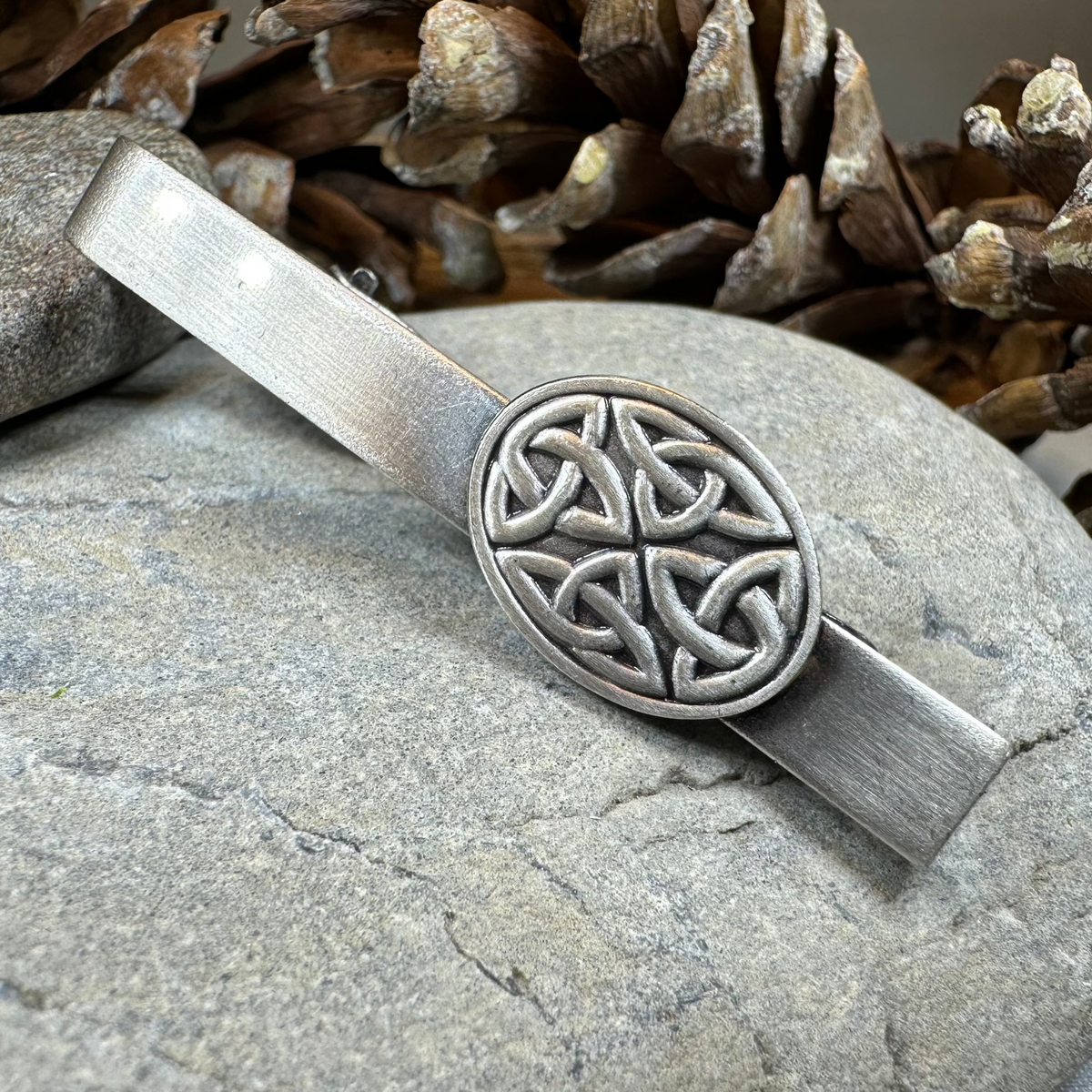 Cormac Celtic Trinity Knot Tie Bar for Men | Tie Bar | Wiccan Center