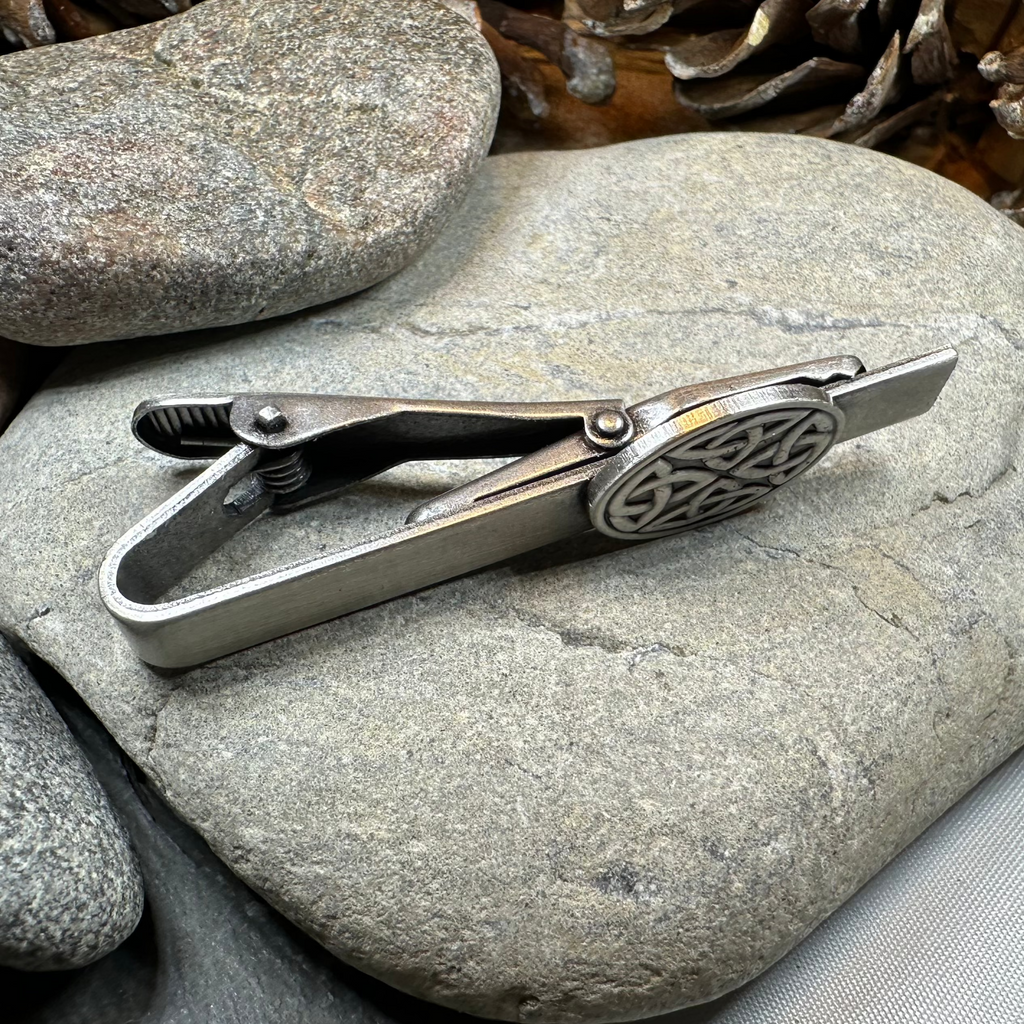 Cormac Celtic Trinity Knot Tie Bar for Men | Tie Bar | Wiccan Center