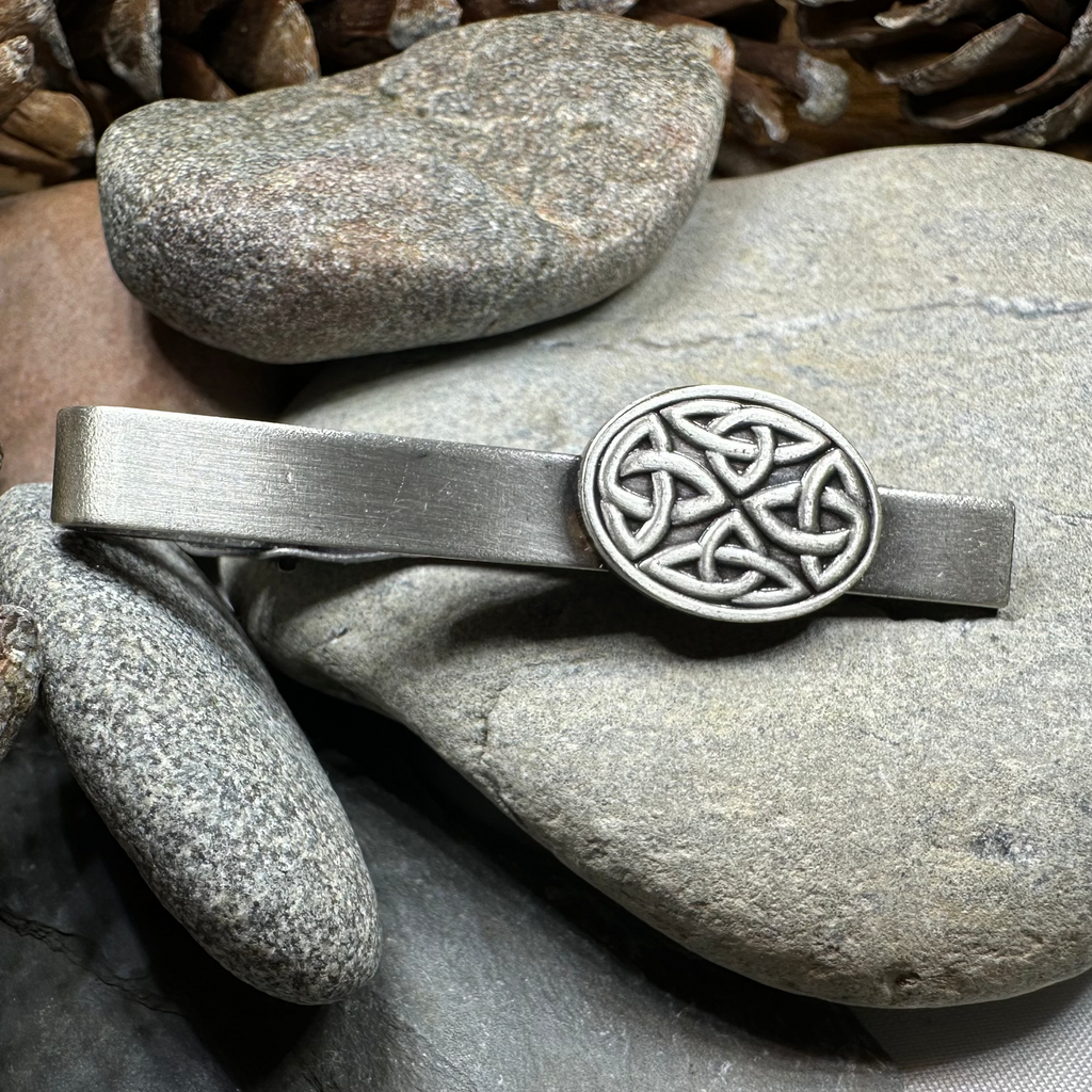 Cormac Celtic Trinity Knot Tie Bar for Men | Tie Bar | Wiccan Center