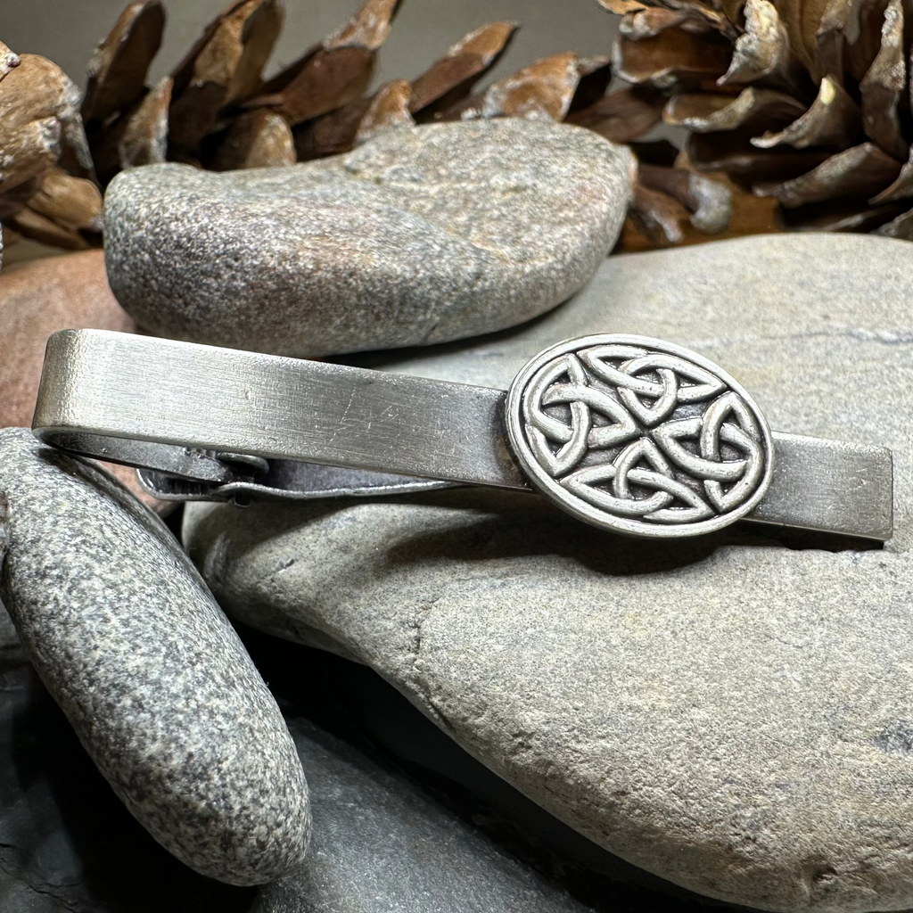 Cormac Celtic Trinity Knot Tie Bar for Men | Tie Bar | Wiccan Center