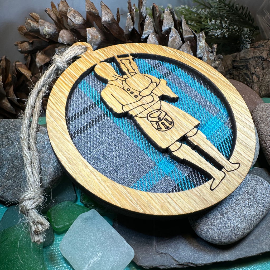 Tartan Bagpiper Ornament | Gifts | Wiccan Center