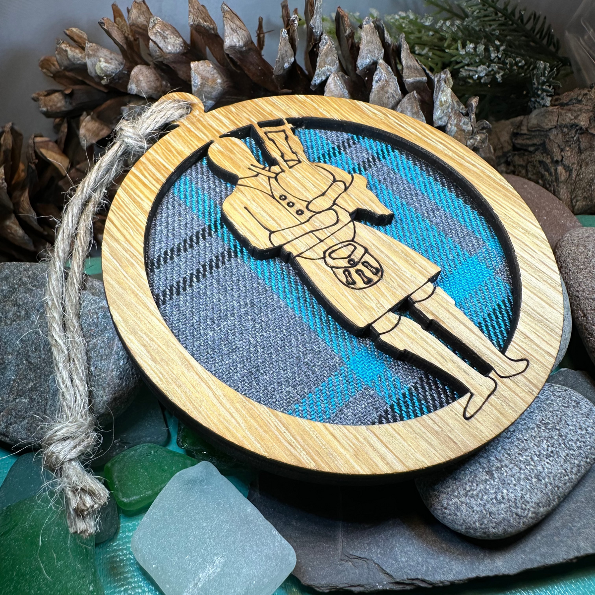 Tartan Bagpiper Ornament | Gifts | Wiccan Center