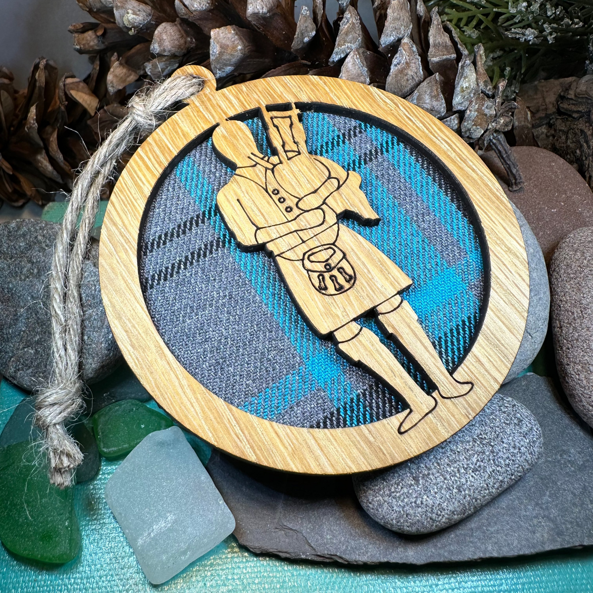Tartan Bagpiper Ornament | Gifts | Wiccan Center