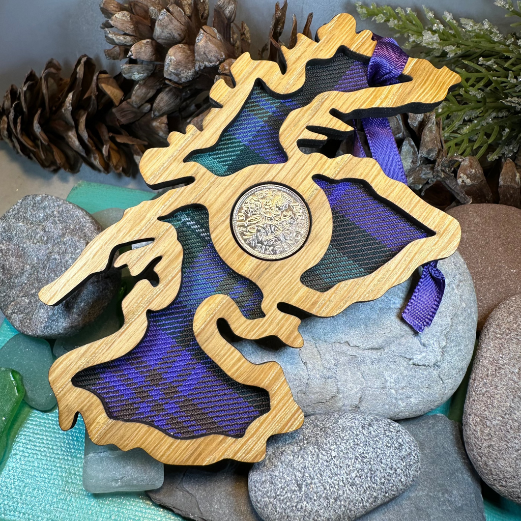 Scotland Map Lucky Sixpence Ornament | Gifts | Wiccan Center