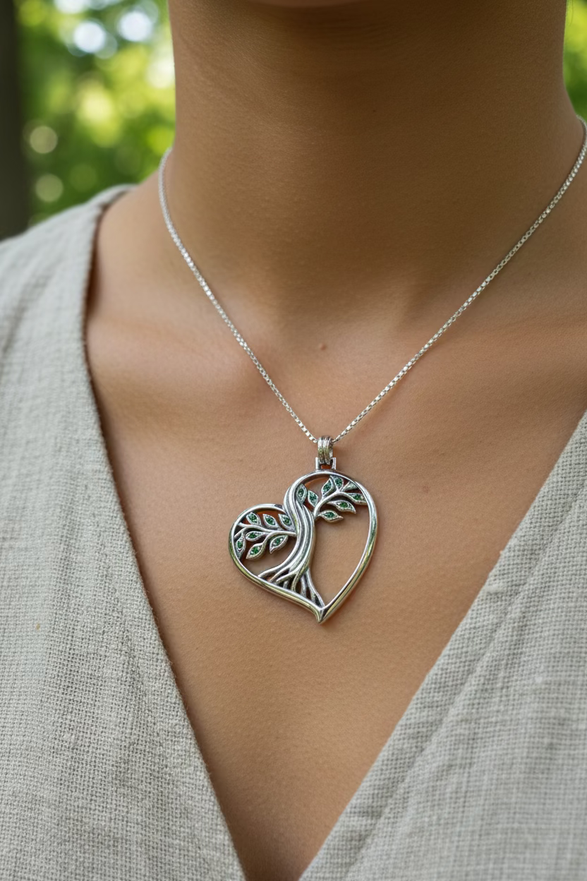 Lyssie Celtic Tree of Life Necklace in Sterling Silver | Pendant | Wiccan Center