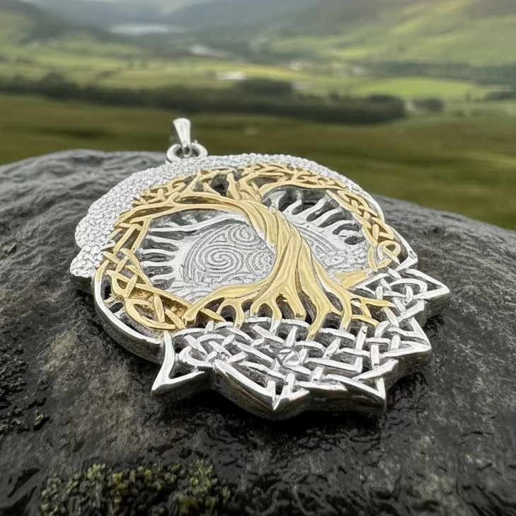 Celtic Dawn Tree of Life Necklace in Sterling Silver | Pendant | Wiccan Center