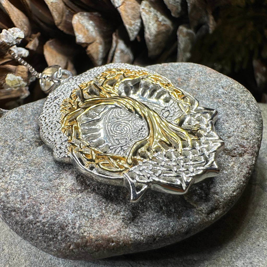 Celtic Dawn Tree of Life Necklace in Sterling Silver | Pendant | Wiccan Center