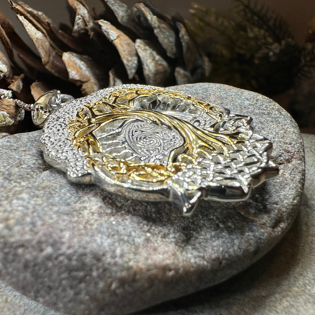 Celtic Dawn Tree of Life Necklace in Sterling Silver | Pendant | Wiccan Center