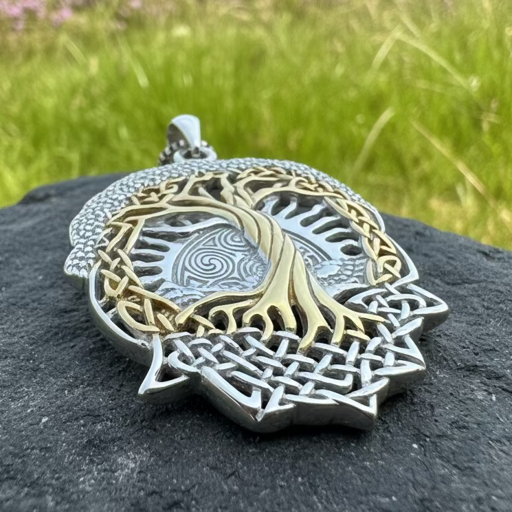Celtic Dawn Tree of Life Necklace in Sterling Silver | Pendant | Wiccan Center