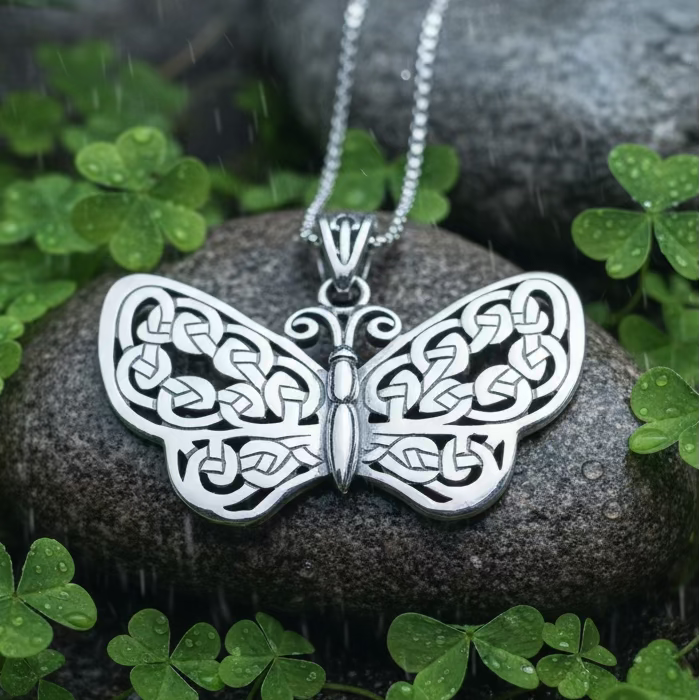 Celtic Dream Butterfly Necklace in Sterling Silver | Pendant | Wiccan Center