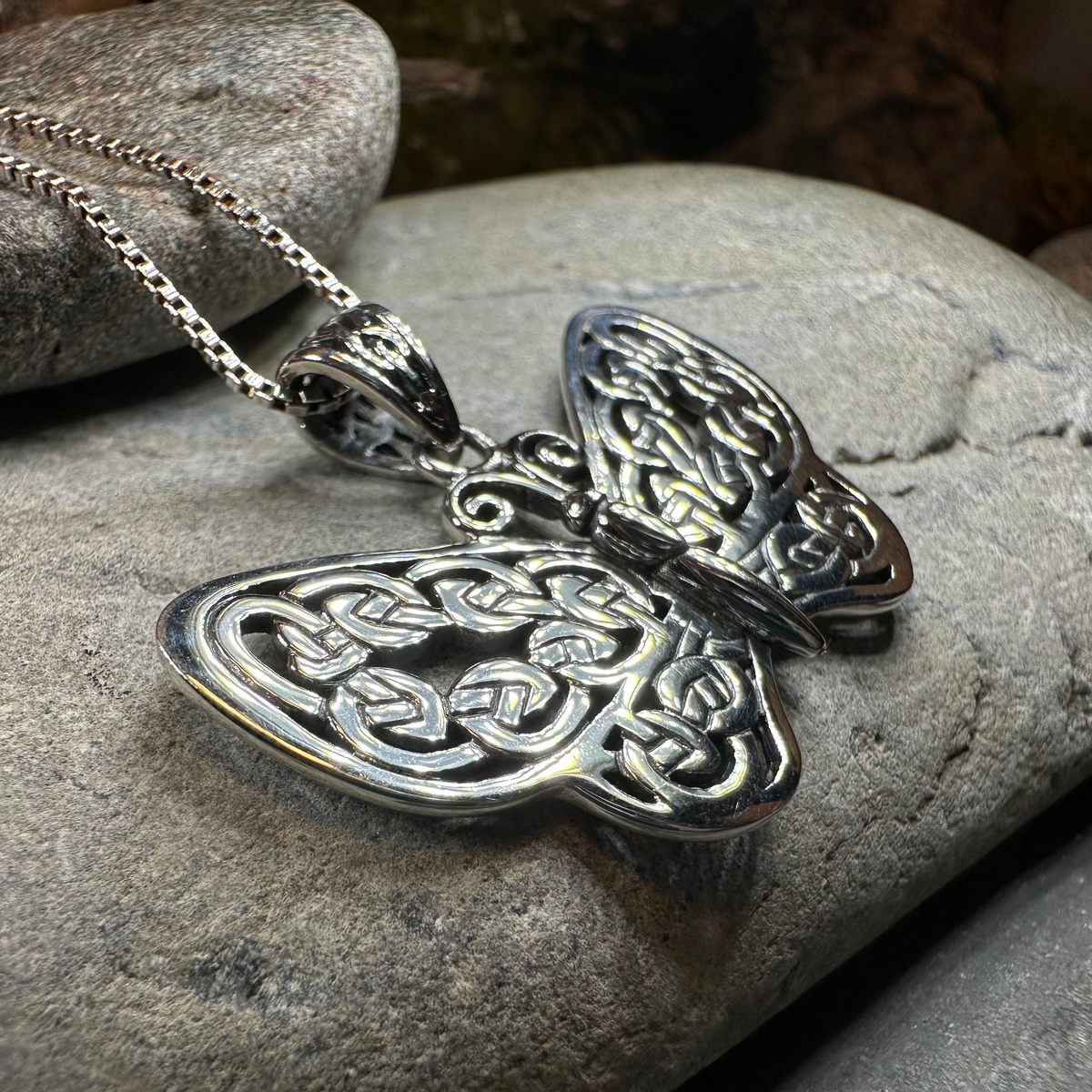 Celtic Dream Butterfly Necklace in Sterling Silver | Pendant | Wiccan Center