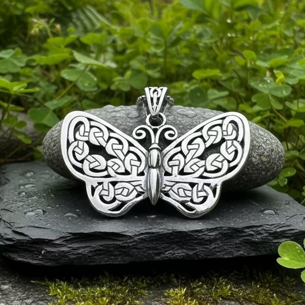 Celtic Dream Butterfly Necklace in Sterling Silver | Pendant | Wiccan Center