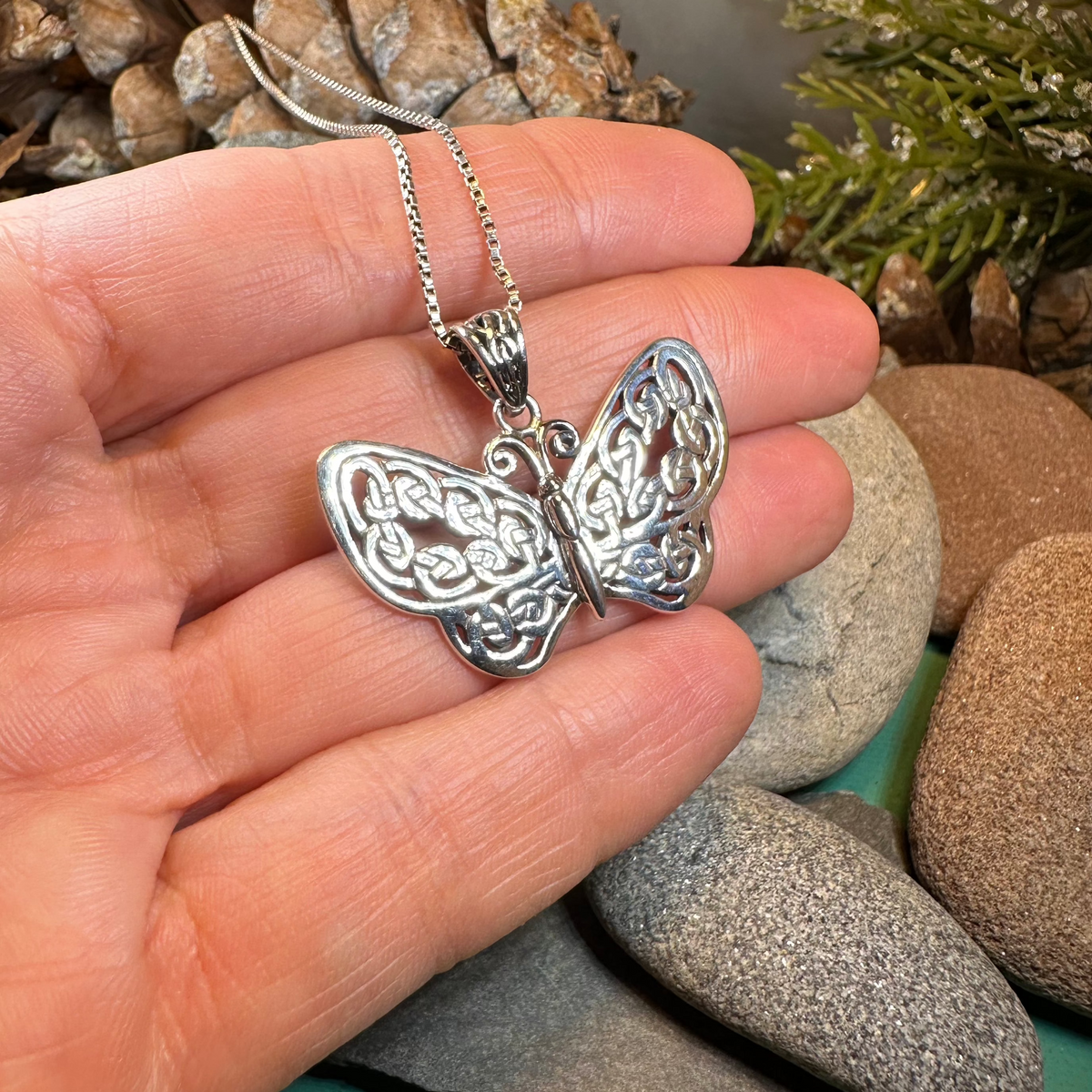 Celtic Dream Butterfly Necklace in Sterling Silver | Pendant | Wiccan Center