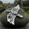Oryx Celtic Raven Necklace in Sterling Silver | Pendant | Wiccan Center