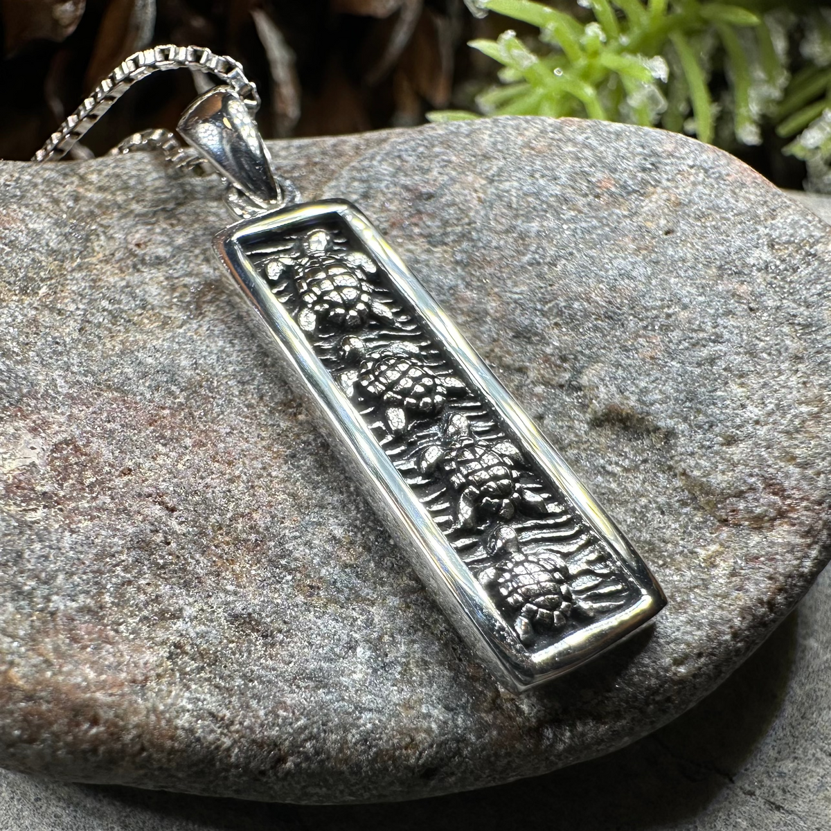 Hatchling Turtles Necklace in Sterling Silver | Pendant | Wiccan Center
