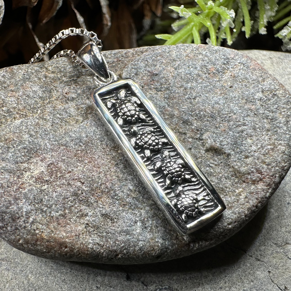 Hatchling Turtles Necklace in Sterling Silver | Pendant | Wiccan Center