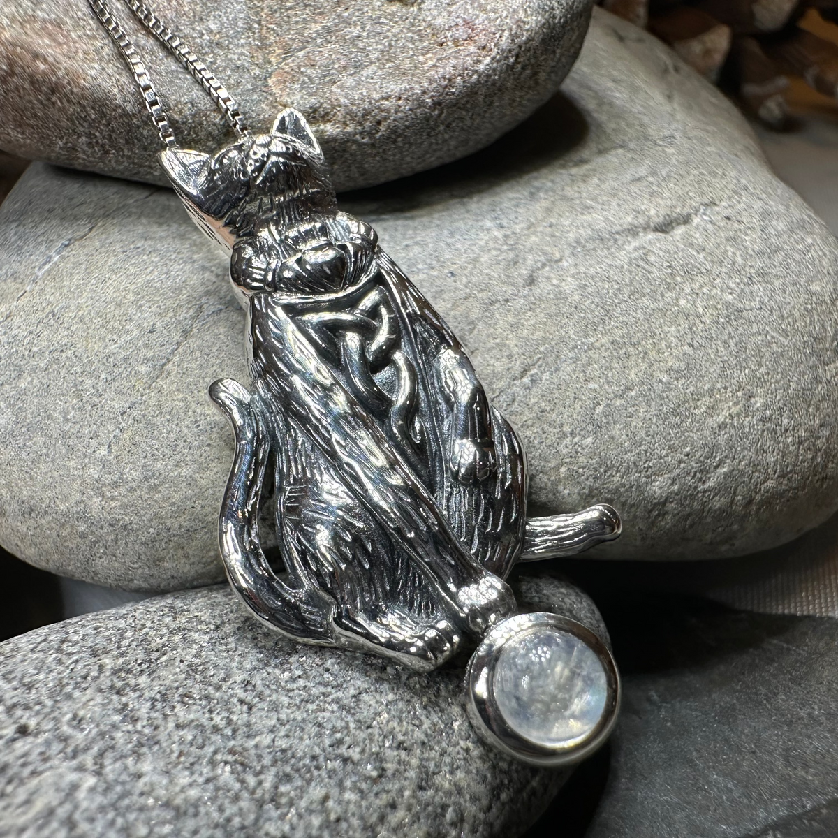 Claddagh Irish Cat Necklace | Pendant | Wiccan Center