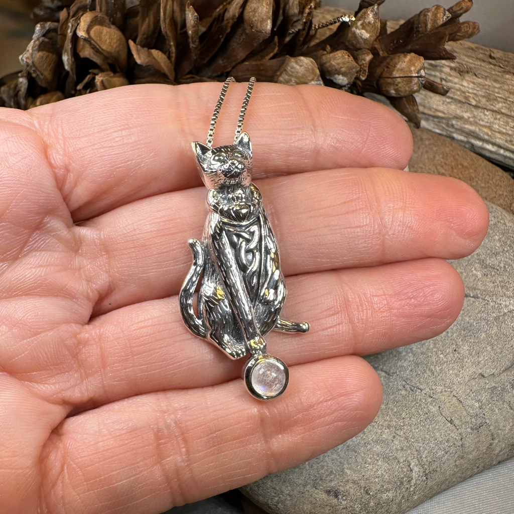 Claddagh Irish Cat Necklace | Pendant | Wiccan Center