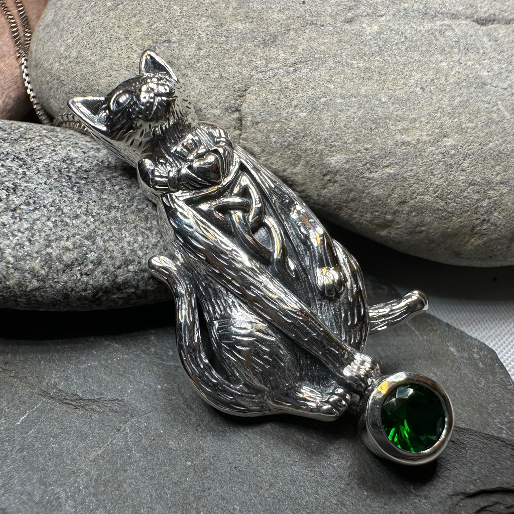 Claddagh Irish Cat Necklace | Pendant | Wiccan Center