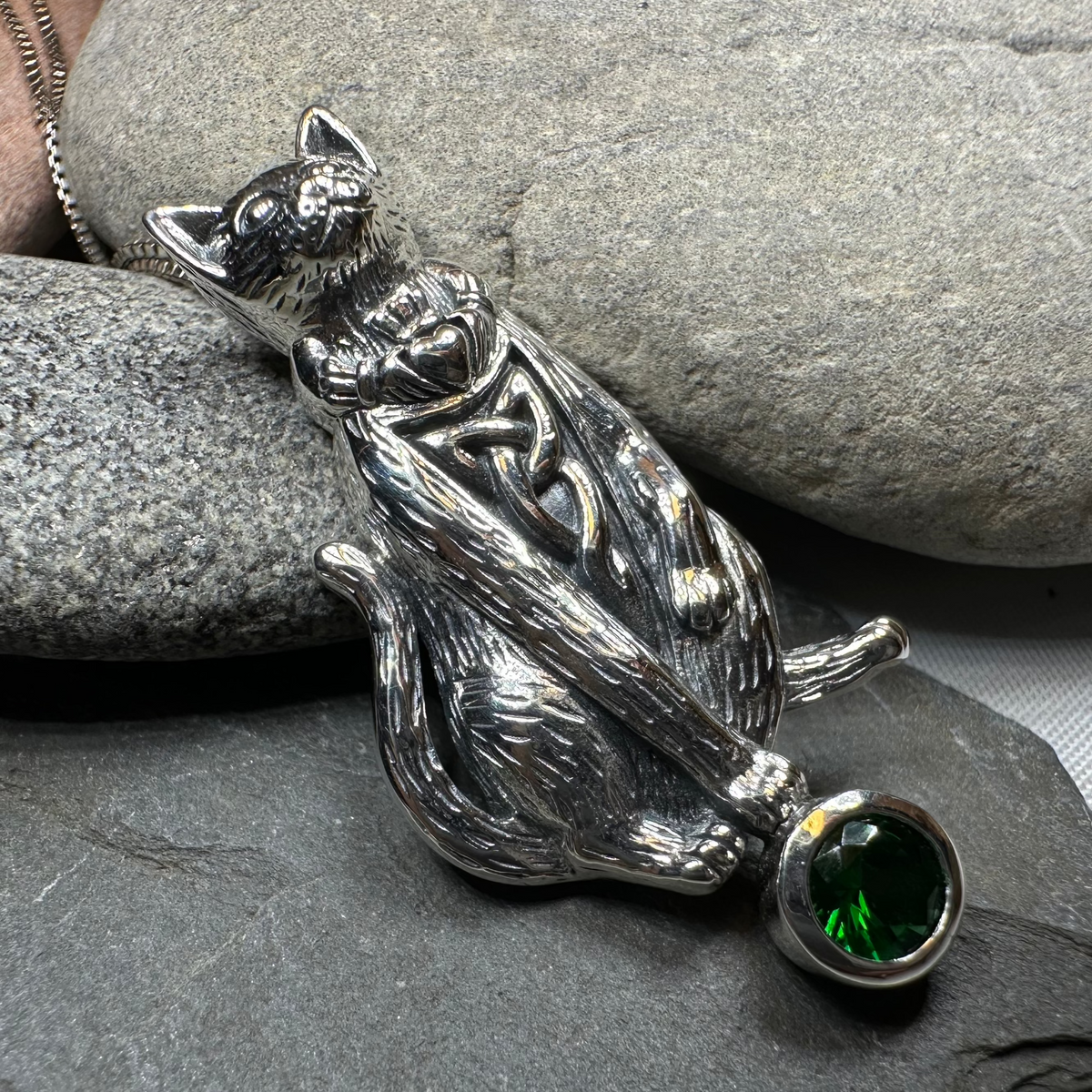 Claddagh Irish Cat Necklace | Pendant | Wiccan Center
