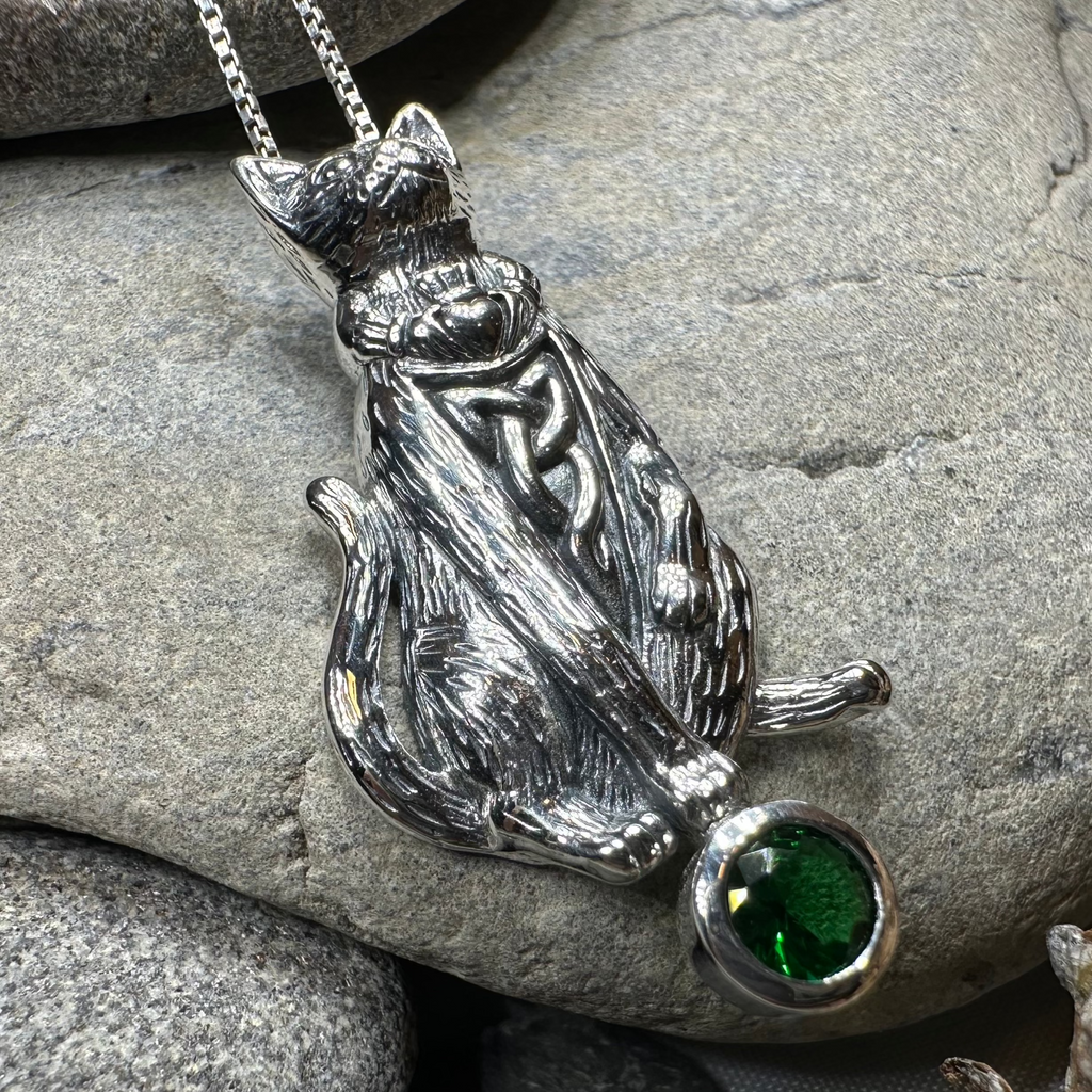 Claddagh Irish Cat Necklace | Pendant | Wiccan Center