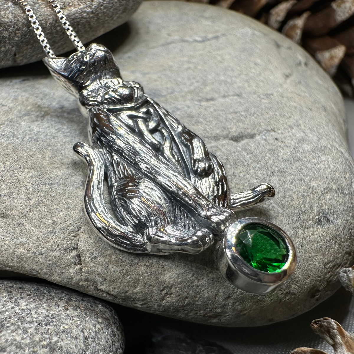 Claddagh Irish Cat Necklace | Pendant | Wiccan Center