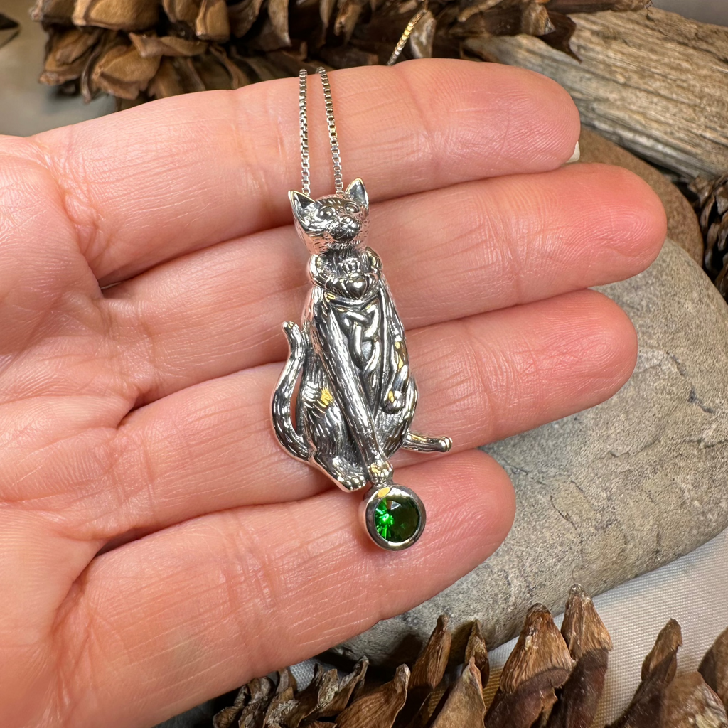 Claddagh Irish Cat Necklace | Pendant | Wiccan Center