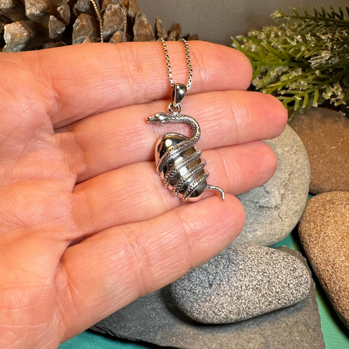 Orphic Greek World Egg Pendant in Sterling Silver | Pendant | Wiccan Center