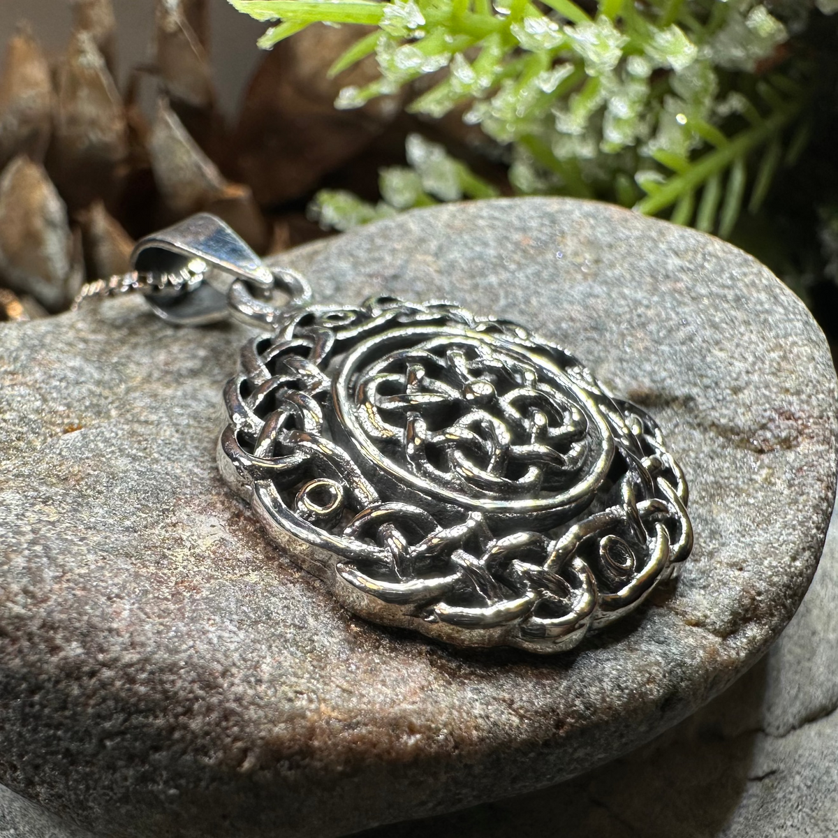 Laidley Celtic Knot Necklace in Sterling Silver | Pendant | Wiccan Center
