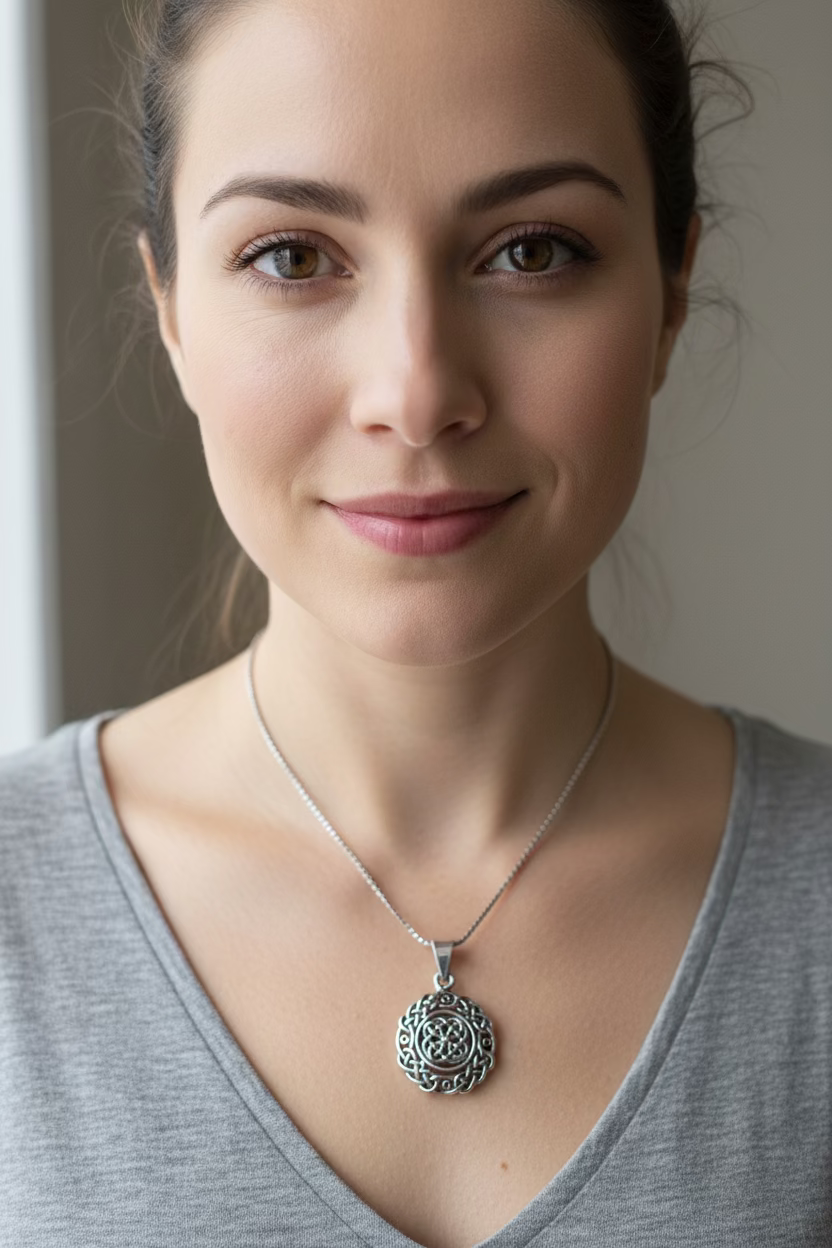 Laidley Celtic Knot Necklace in Sterling Silver | Pendant | Wiccan Center