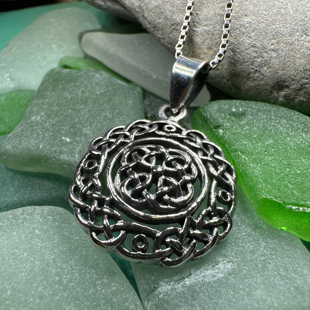Laidley Celtic Knot Necklace in Sterling Silver | Pendant | Wiccan Center