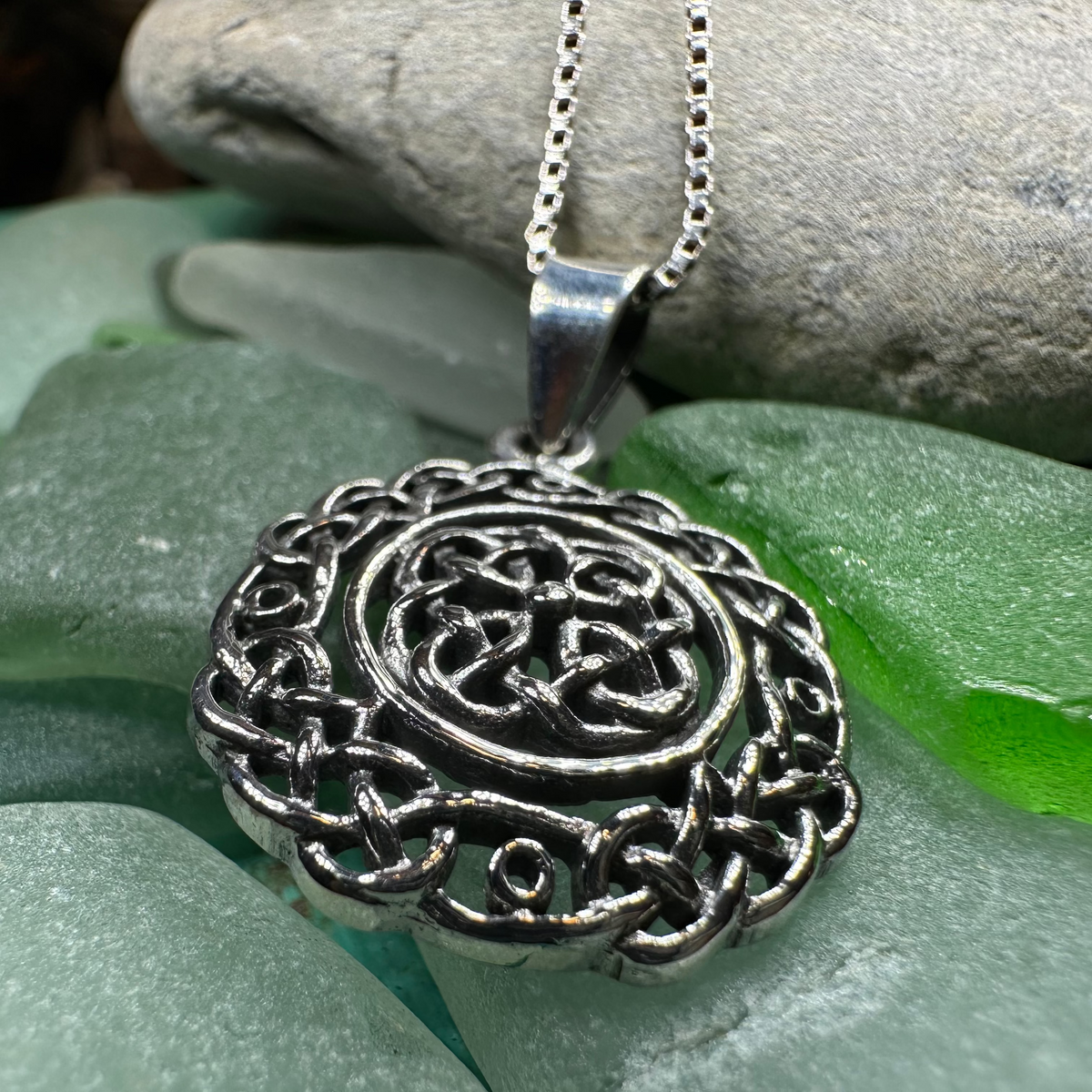 Laidley Celtic Knot Necklace in Sterling Silver | Pendant | Wiccan Center