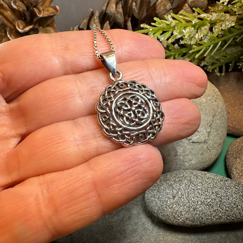 Laidley Celtic Knot Necklace in Sterling Silver | Pendant | Wiccan Center