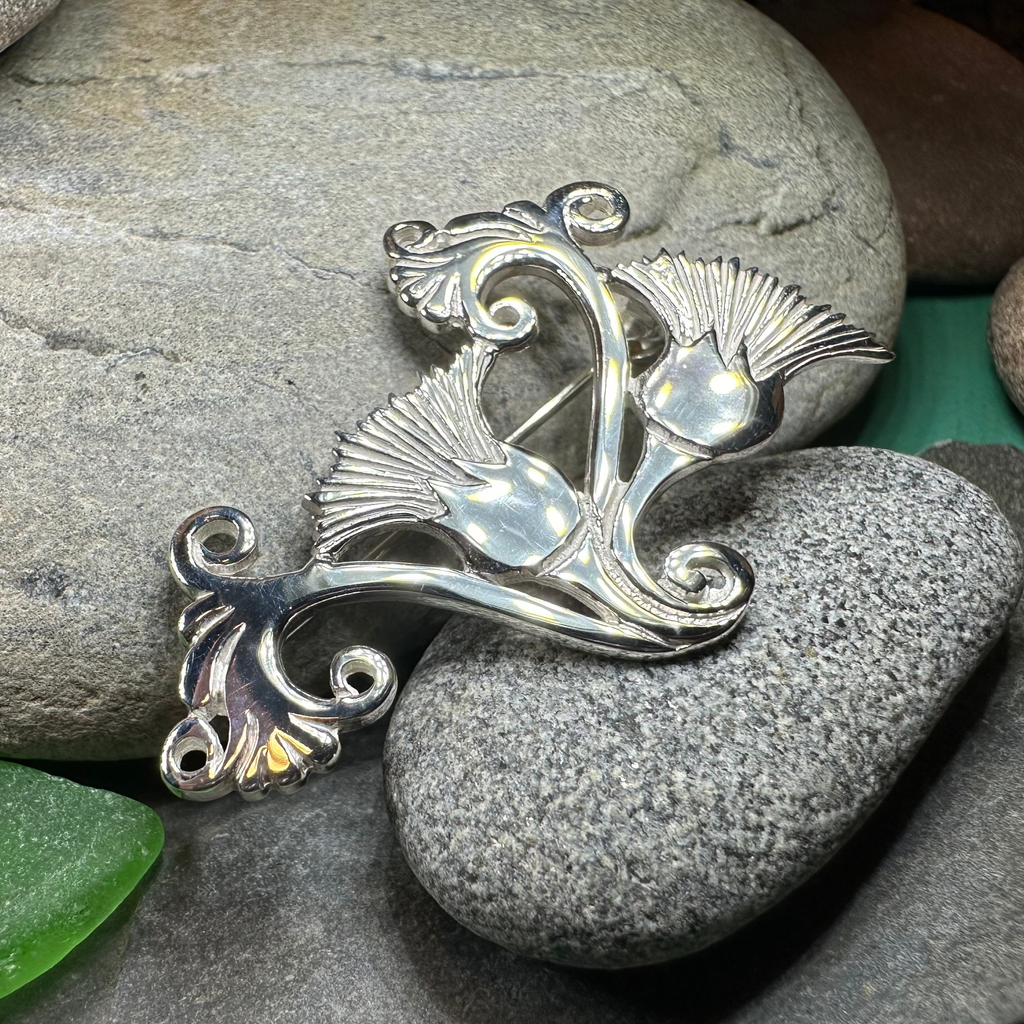 Shetland Isles Thistle Brooch - Handmade in Scotland | Brooch | Wiccan Center