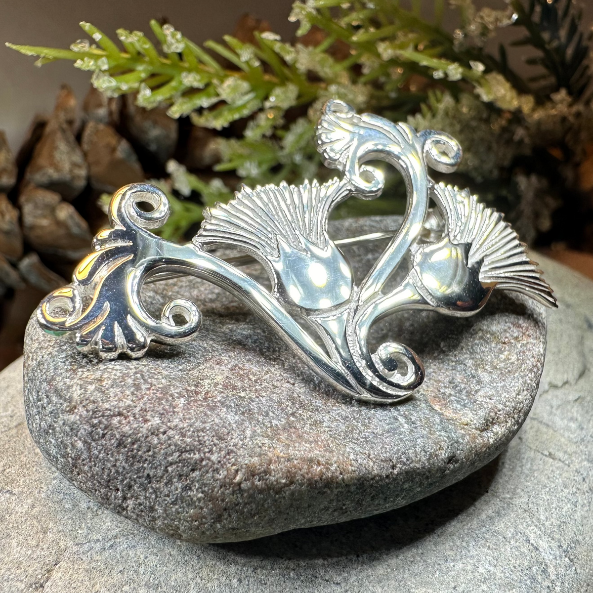 Shetland Isles Thistle Brooch - Handmade in Scotland | Brooch | Wiccan Center