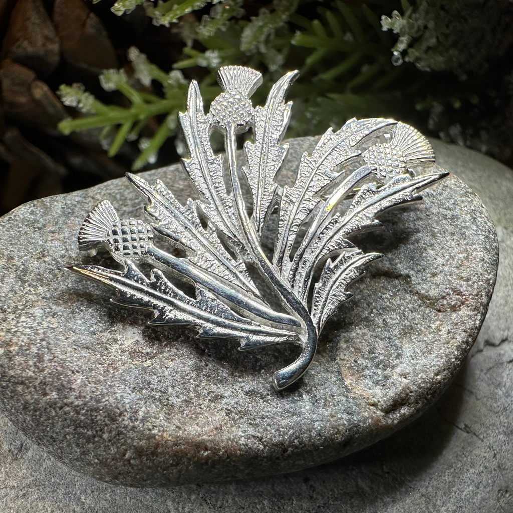 Larysa Scottish Thistle Brooch - Handmade in Scotland | Brooch | Wiccan Center