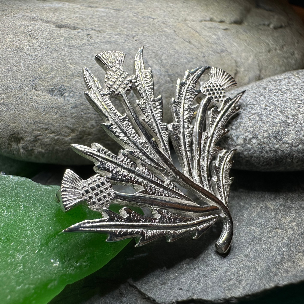 Larysa Scottish Thistle Brooch - Handmade in Scotland | Brooch | Wiccan Center