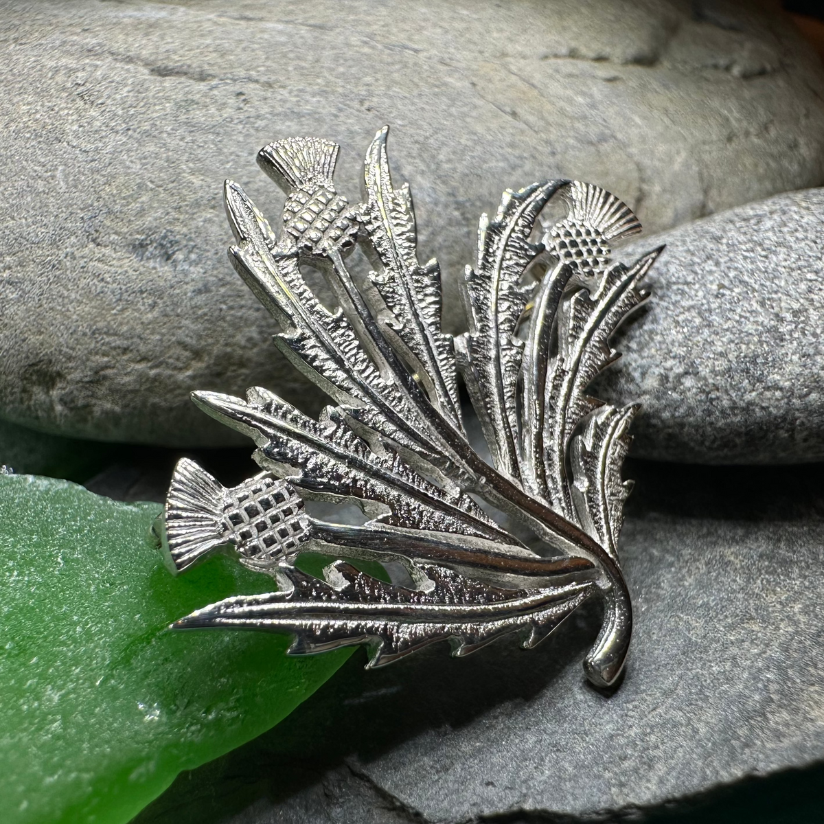 Larysa Scottish Thistle Brooch - Handmade in Scotland | Brooch | Wiccan Center