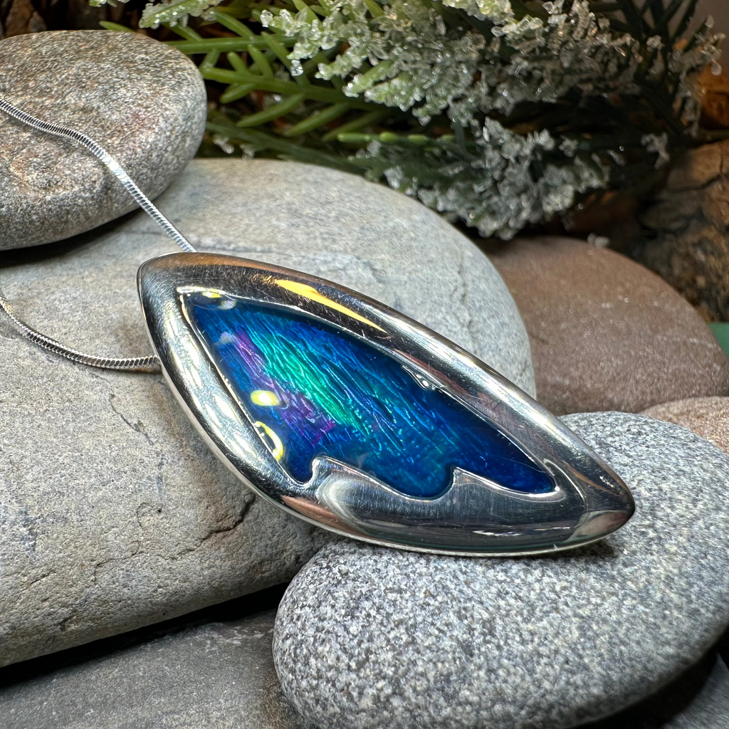Northern Lights Necklace - Handmade in Scotland | Pendant | Wiccan Center